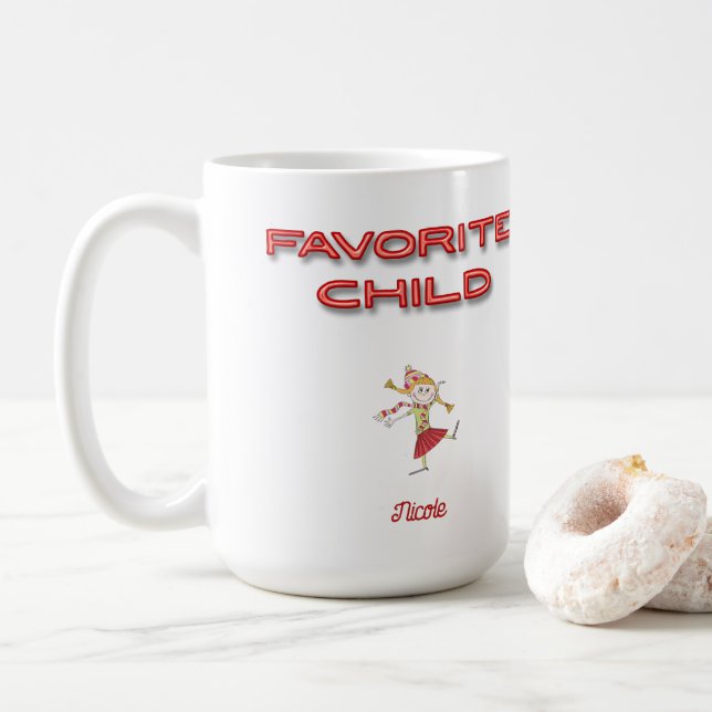 Personalised Favourite Child Coffee Mug (With Donut)