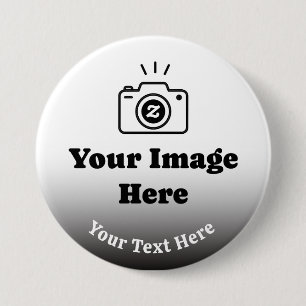 Personalised Favourite Photo with Text 7.5 Cm Round Badge