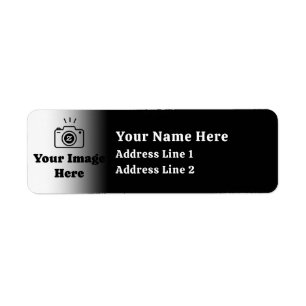 Personalised Favourite Photo with Text Return Address Label