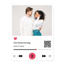 Personalised Favourite Song - Canvas Print