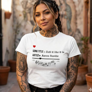 Personalised Favourite song title Tshirt