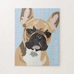 Personalised Fawn French Bulldog Jigsaw Puzzle