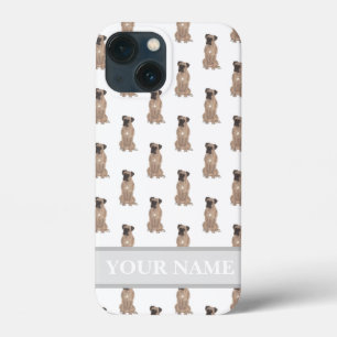 Personalised Fawn Masked Boxer Dog iPhone 13 Mini Case