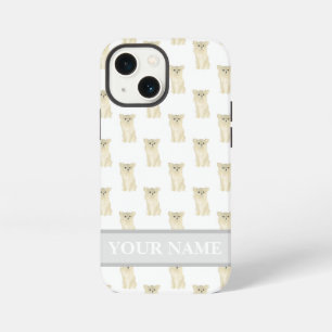 Personalised Fawn Tan Cream Long Haired Chihuahua iPhone 13 Mini Case