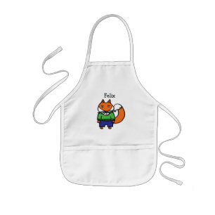 Personalised Felix the Fox Kids Apron
