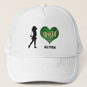 Personalised Female Silhouette GOLF Trucker Hat