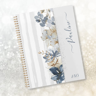Personalised Feminine Elegant Watercolor Floral Planner