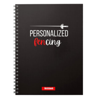 Personalised Fencing Notebook