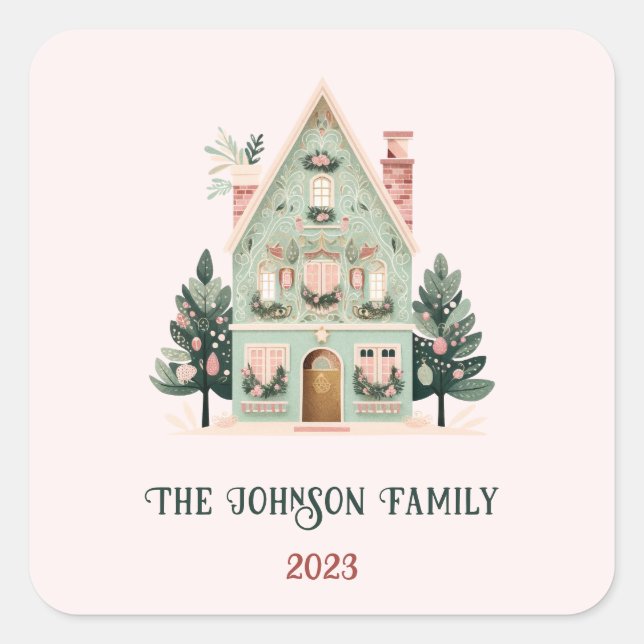 Personalised Festive Sticker (Front)