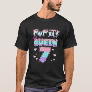 Personalised Fidget Queen Pop It Party Birthday T-Shirt