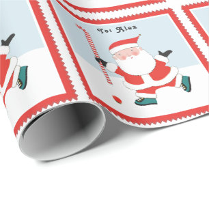 Personalised Field Hockey Christmas Gift Wrapping Paper