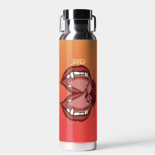 Personalised Fierce Expression of a Vampire’s Fang Water Bottle
