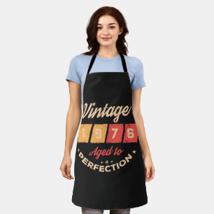 Personalised fifty vintage 50th birthday party apron
