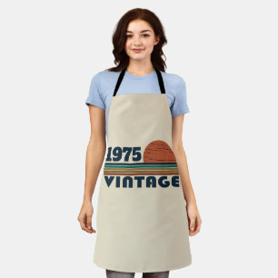 Personalised fifty vintage 50th birthday party apron