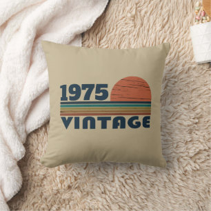 Personalised fifty vintage 50th birthday party cushion