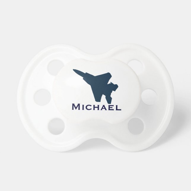 Personalised Fighter Jet Pacifier (Front)