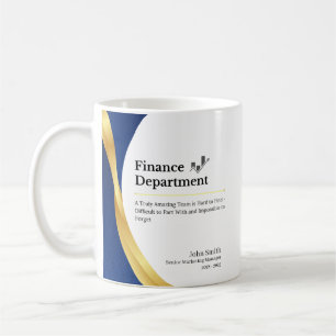 Personalised Finance Department  Coffee Mug