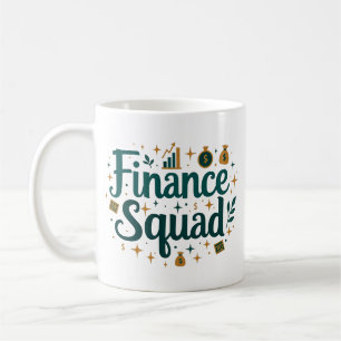 Personalised Finance Squad with Name Coffee Mug