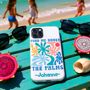 Personalised Find Me Under The Palms Tropical iPhone 11 Pro Case
