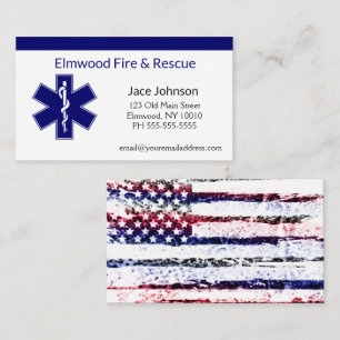 Personalised Fire and Rescue Business Card