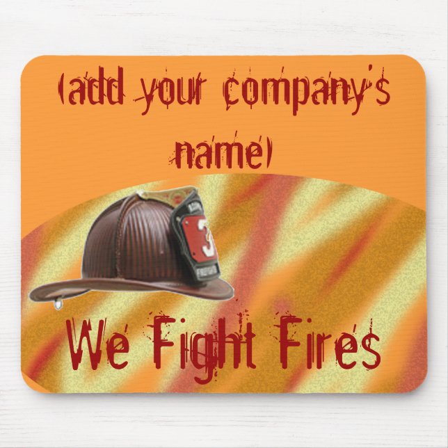 Personalised Fire Fighter's Mousepad (Front)