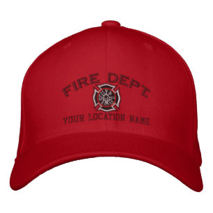 Personalised Firefighter Custom Cap Embroidery