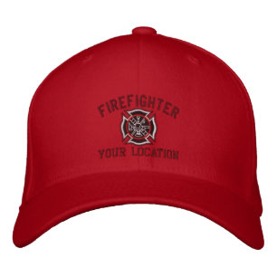 Personalised Firefighter Custom Cap Embroidery