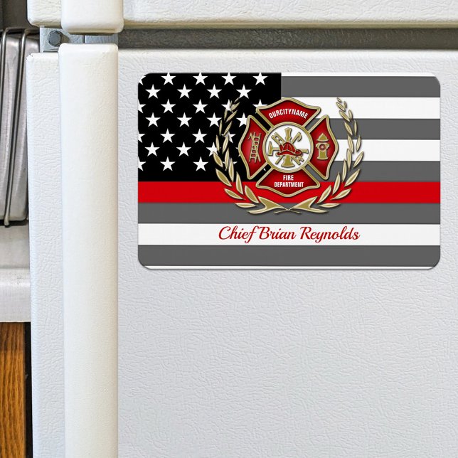 Personalised Firefighter Magnet (Creator Uploaded)