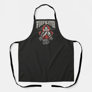 Personalised Firefighter Mask Fire Dept Helmet Apron