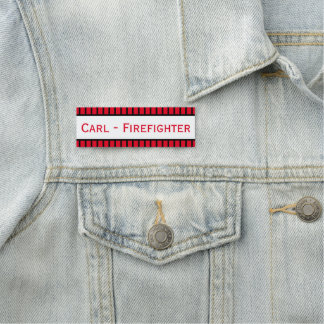 Personalised Firefighter Name Tag