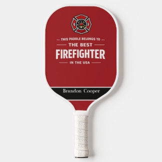 Personalised Firefighter Pickleball Paddle
