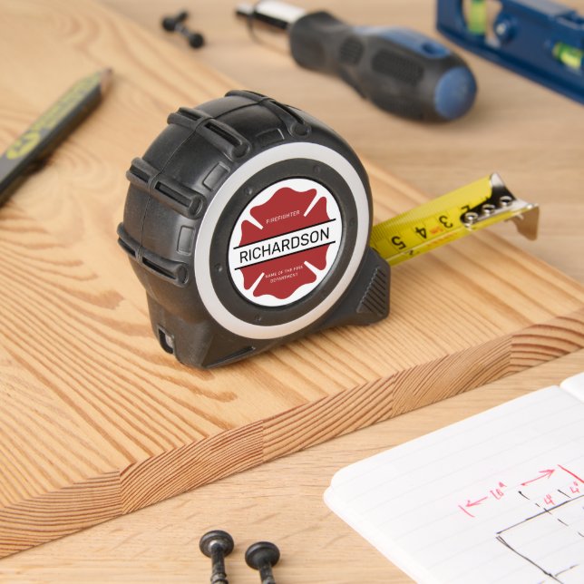 Personalised Firefighter Red Logo Symbol  1 (Woodwork)