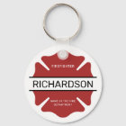 Personalised Firefighter Red Logo Symbol