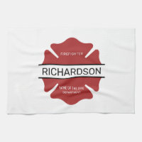 Personalised Firefighter Red Logo Symbol