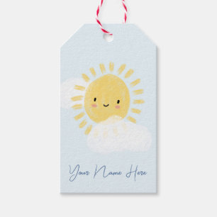 Personalised First Birthday Baby Shower Sunshine Gift Tags