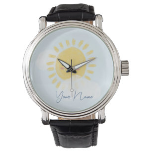 Personalised First Birthday Baby Shower Sunshine Watch