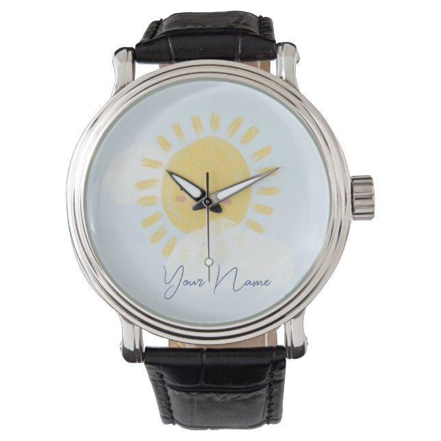 Personalised First Birthday Baby Shower Sunshine Watch (Front)