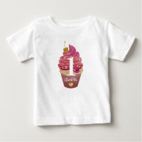 Personalised First Birthday Baby T-Shirt