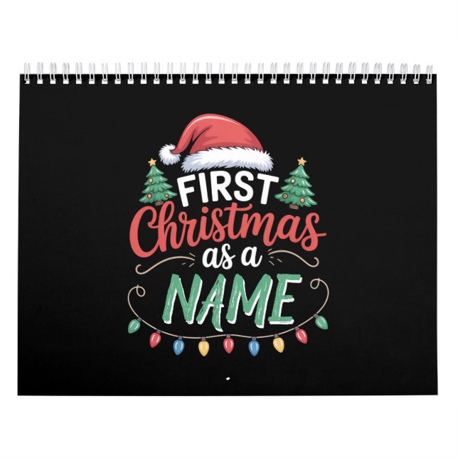 Personalised First Christmas As A Family Matching  Calendar (Cover)