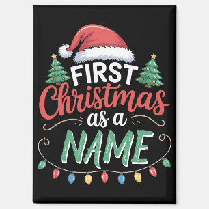 Personalised First Christmas As A Family Matching Magnet