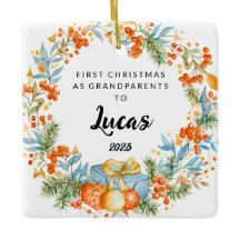 Personalised First Christmas As Grandparents  
