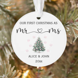 Personalised First Christmas Couple Ornament