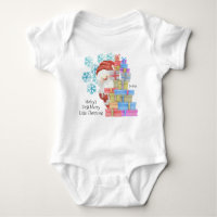 Personalised First Christmas Cute Santa and Gifts
