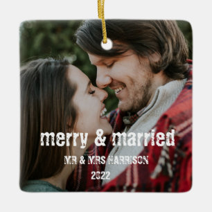 Personalised First Christmas Engaged Decoration