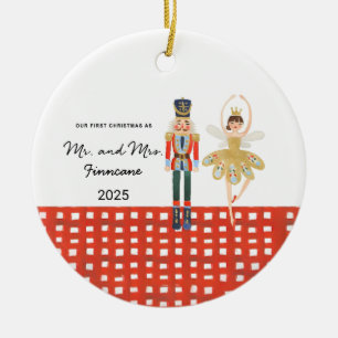 Personalised First Christmas Married Ornament Nutc