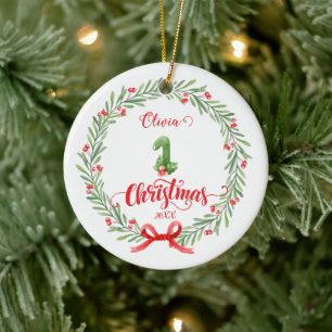 Personalised First Christmas Ornament with Photo