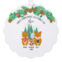 Personalised First Christmas Reindeer 