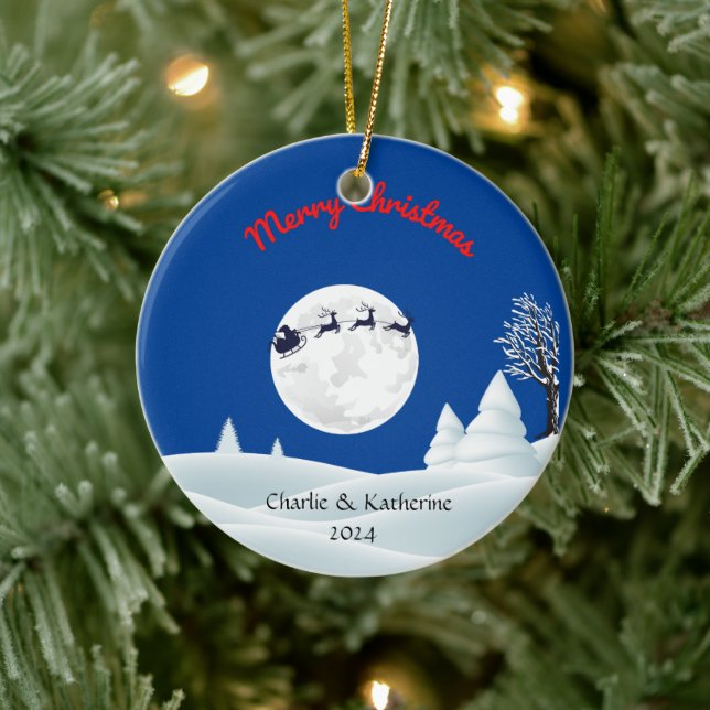 Personalised first christmas together ornament (Tree)