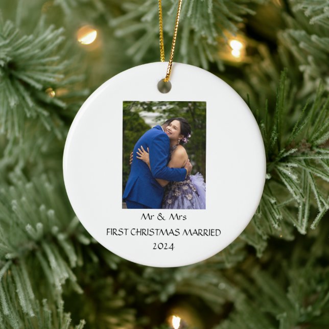Personalised first christmas together ornament (Tree)