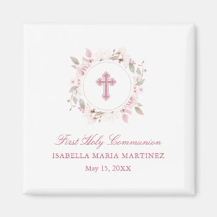 Personalised First Communion Cross Magnet Favour